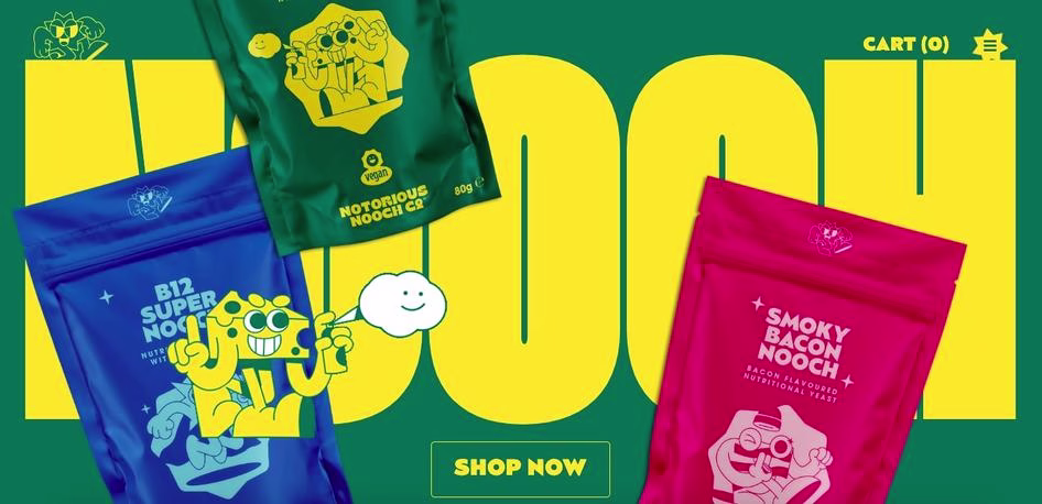 [visual] Notorious Nooch is a great example of nostalgic design done right