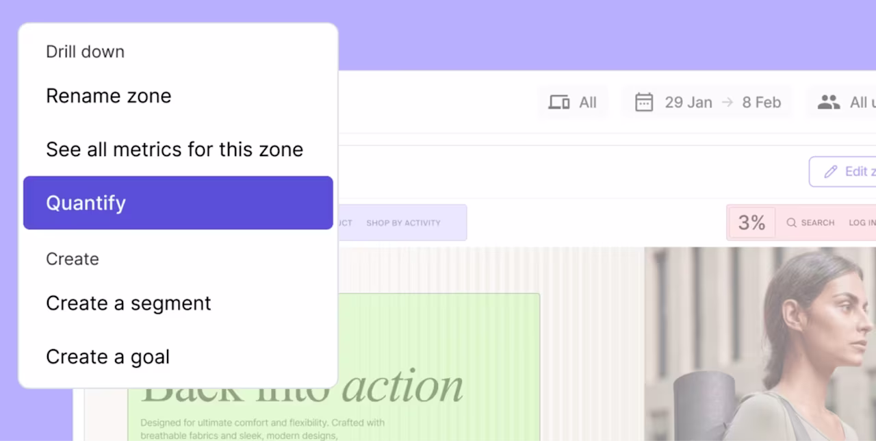 [visual] Click to quantify any insight in Contentsquare