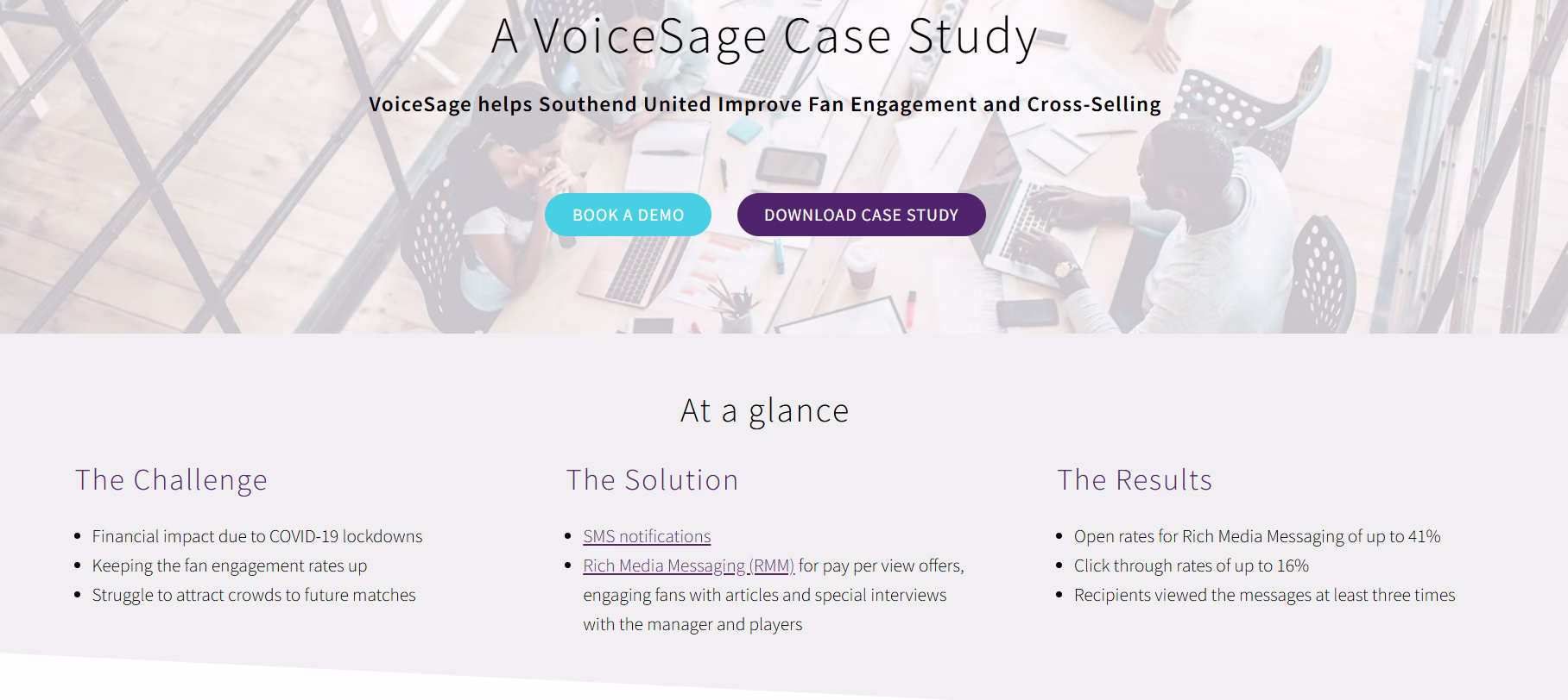 [Visual] VoiceSage case studies 