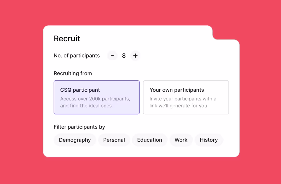Visual -> Interview recruit