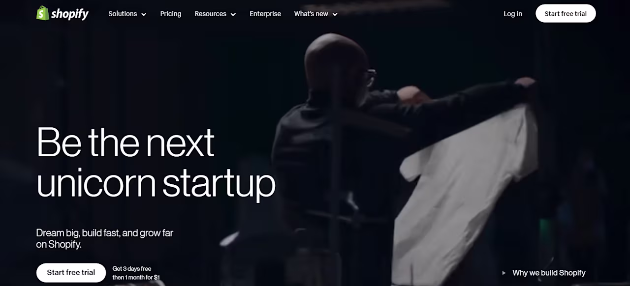 [Visual] Shopify home page