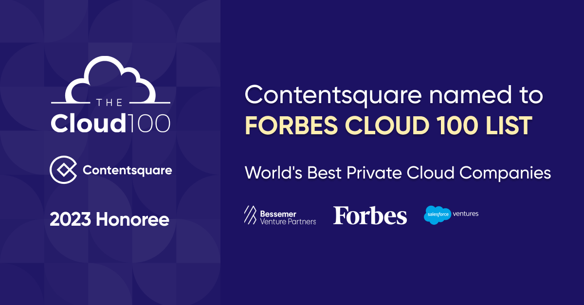 Contentsquare Honored in 2023 Forbes Cloud 100 List - Contentsquare