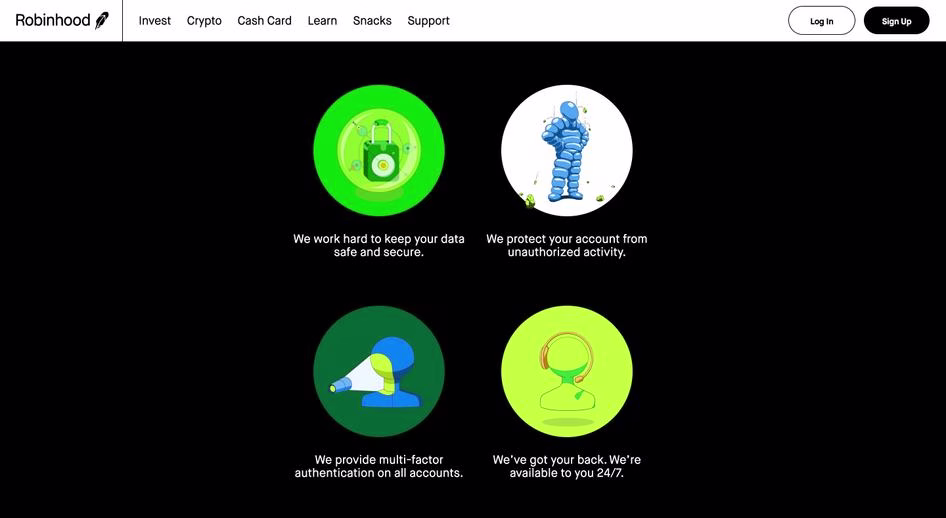 [Visual] Robinhood website
