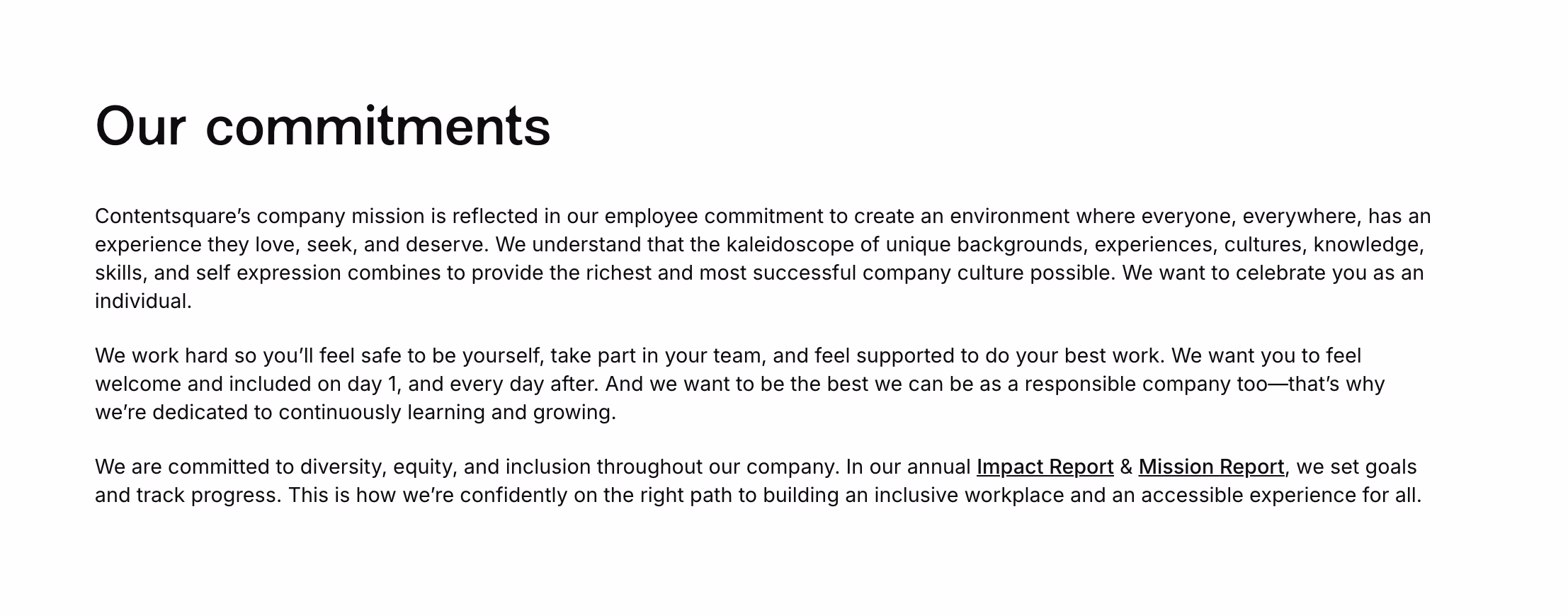 [Visual] Contentsquare - Our commitments