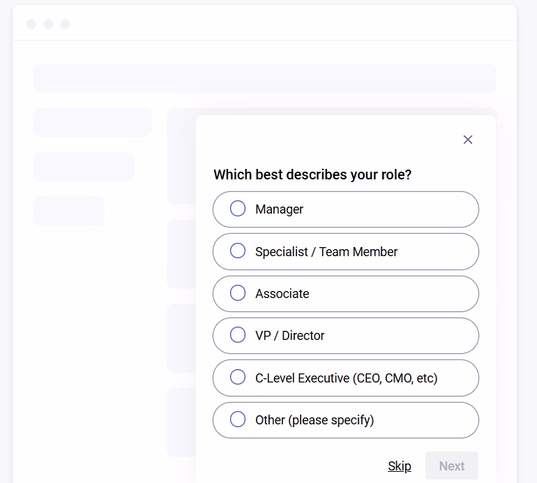 [visual] survey demographics - stock image 