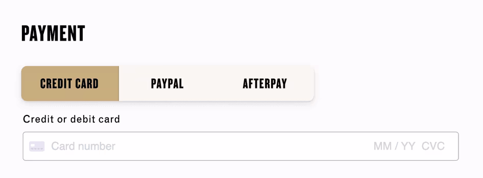 [Visual] Campos payment labels