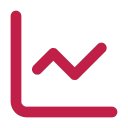 Chart Logo Burgundy