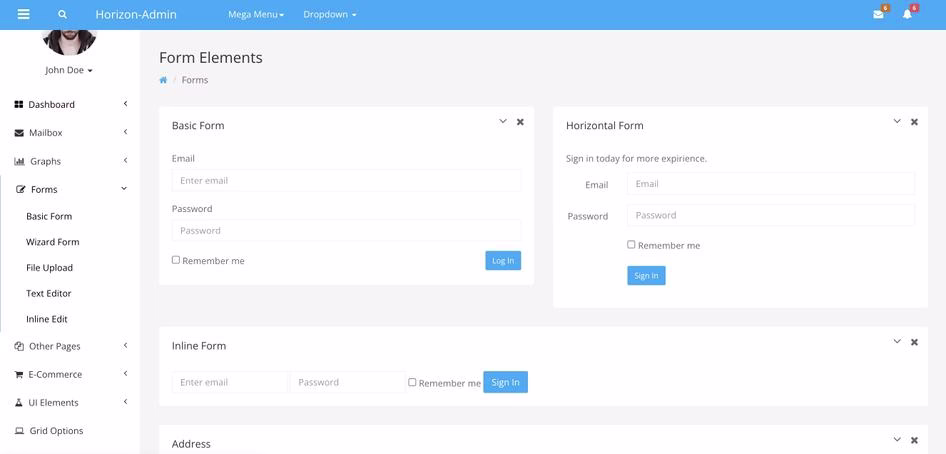 [visual] Horizon template example
