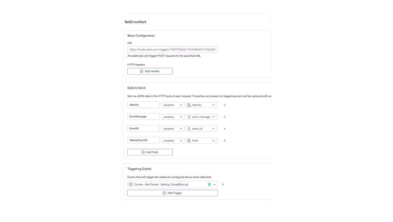 [Customer story] [PointsBet] Webhook screenshot