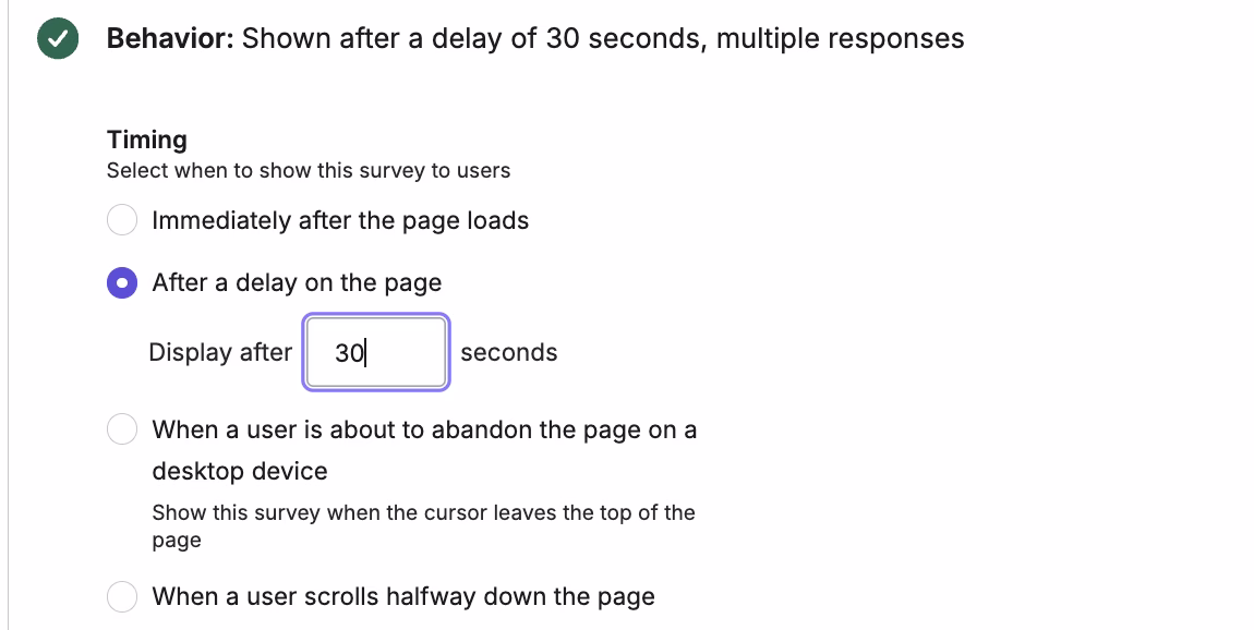 [Visual] How to make your Contentsquare survey appear after a delay 