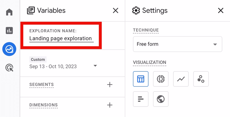 [visual] landing page exploration