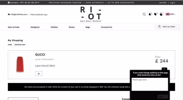 [Visual] Riot shopping cart