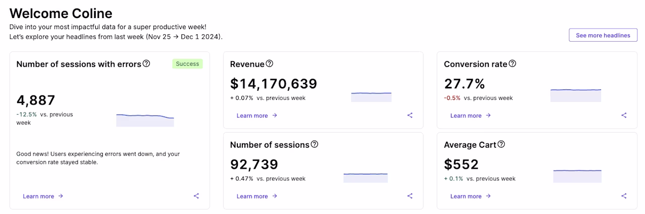 [Visual] Contentsquare AI analysis