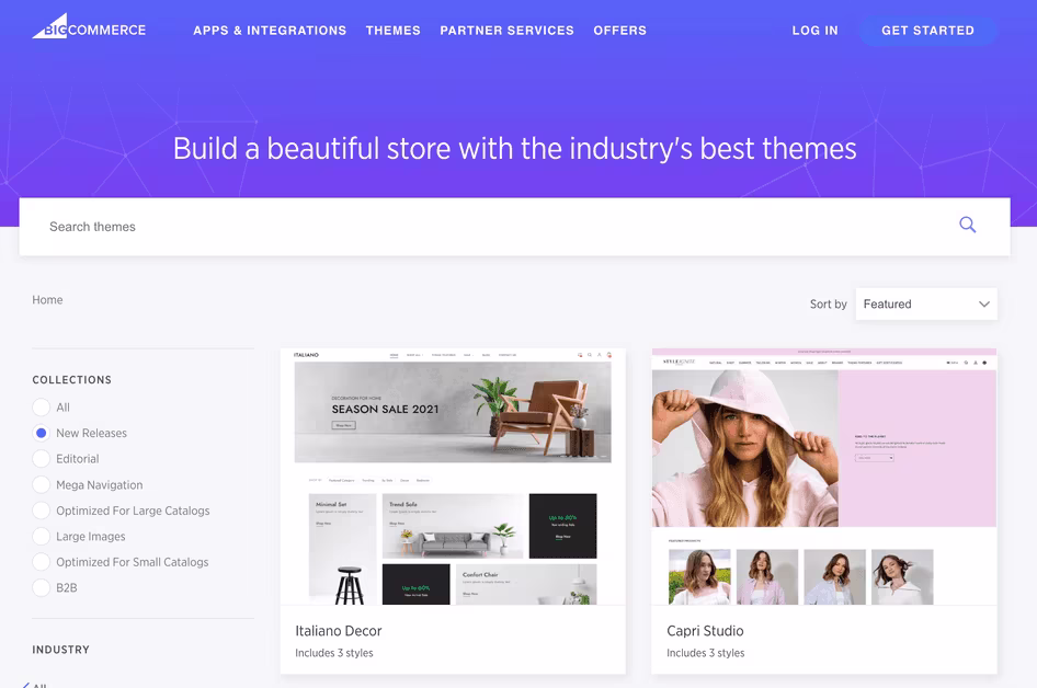 [Visual] BigCommerce theme library