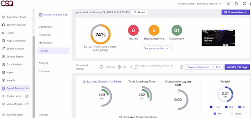[Visual] Contentsquare Speed Analysis LCP