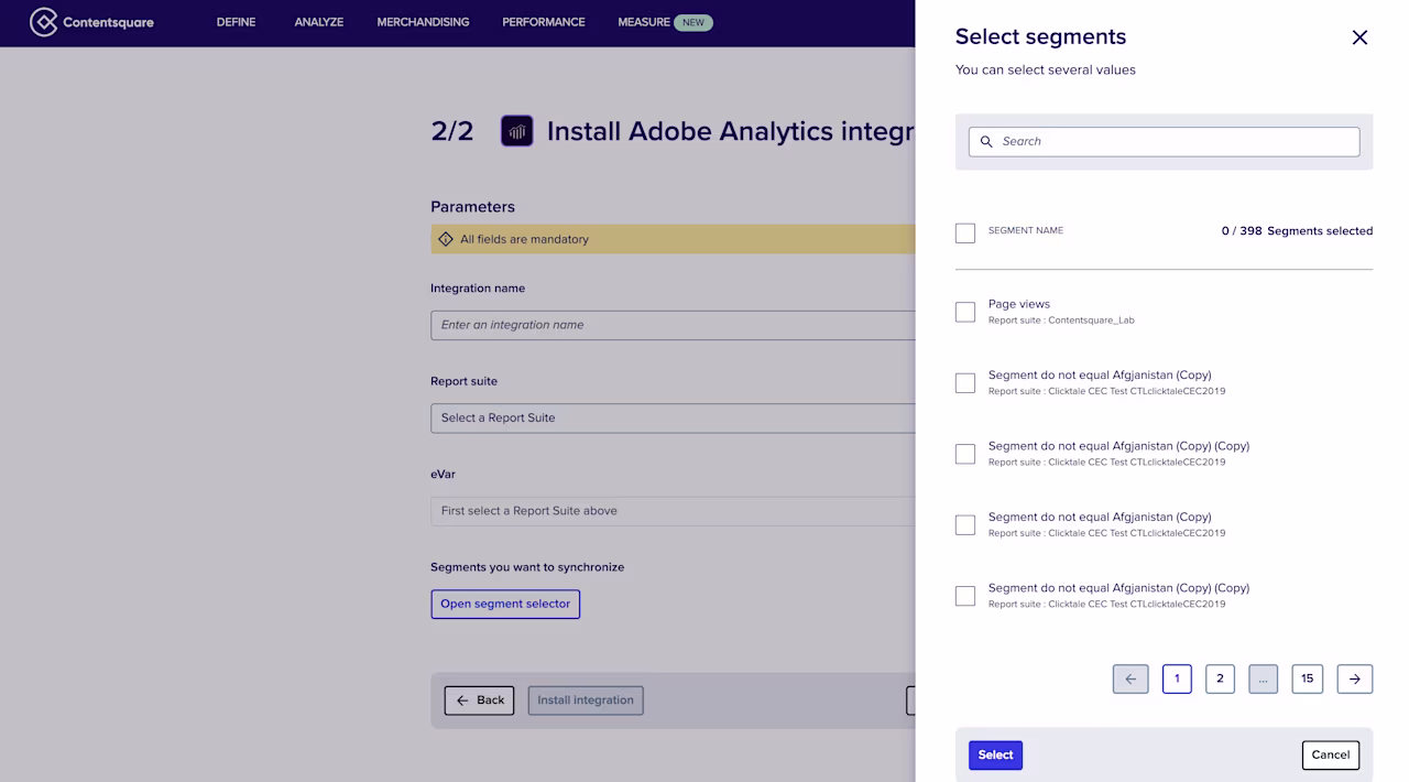 [Visual] Adobe Segments
