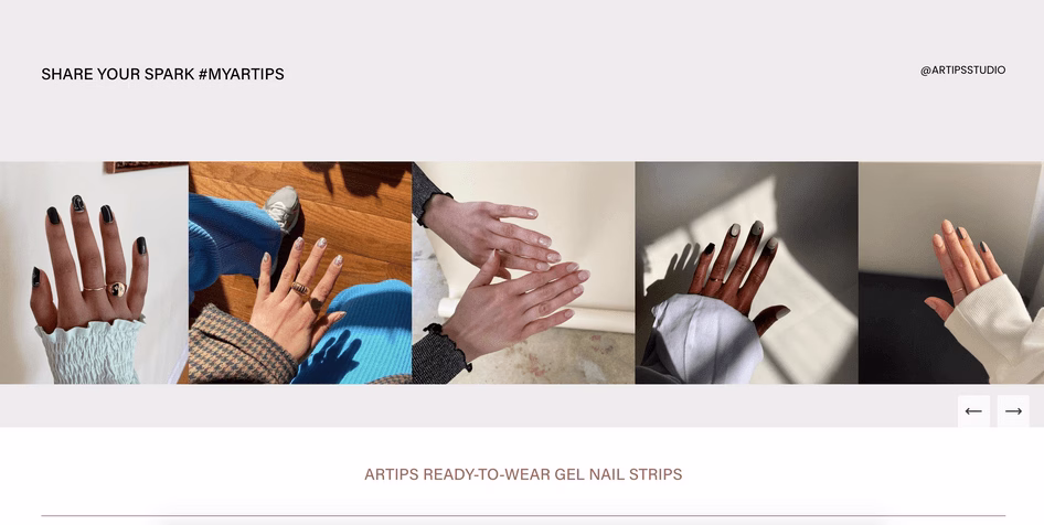 [Visual] Artip website