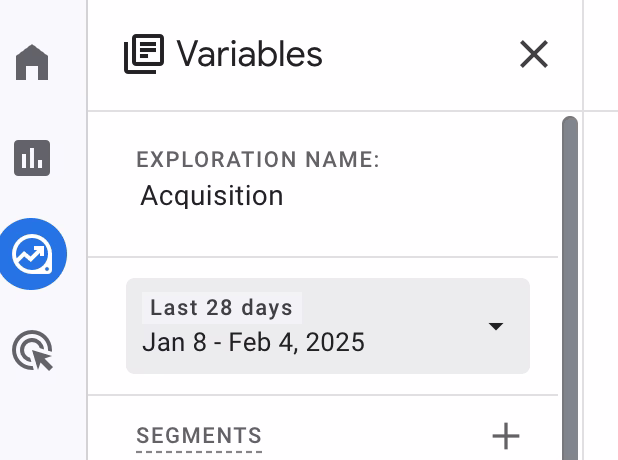 [Visual} GA4 Reporting Date