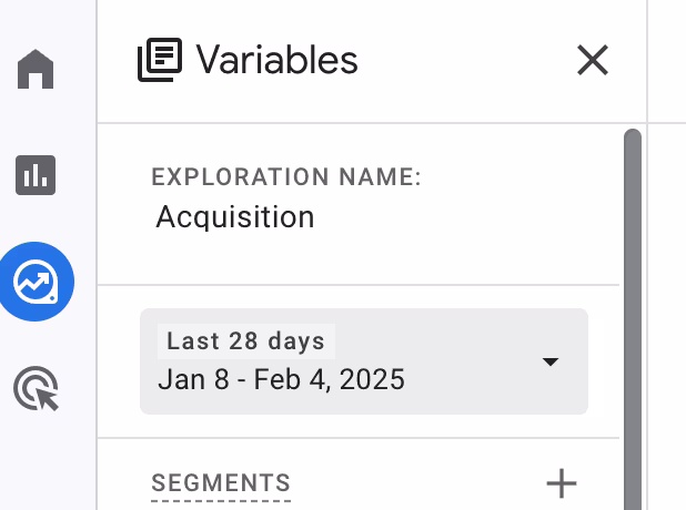 [Visual} GA4 Reporting Date