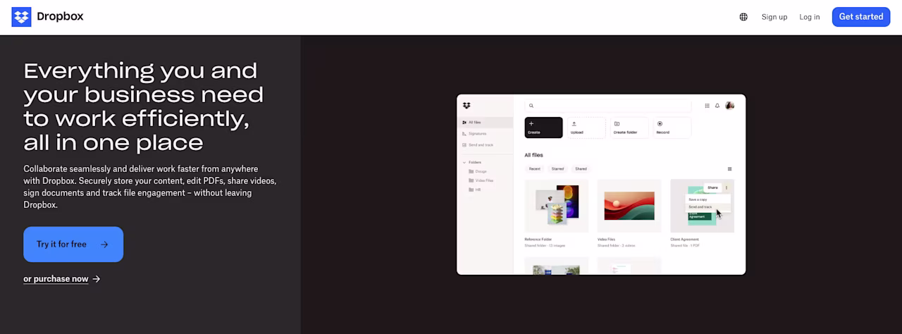 [Visual] dropbox web design
