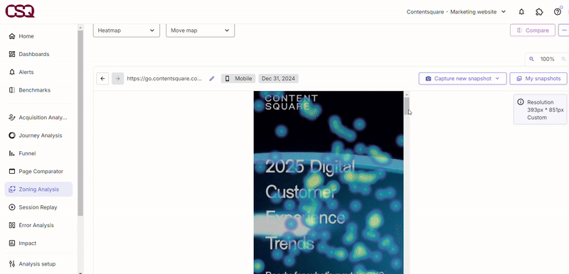 Visual - mobile heatmaps