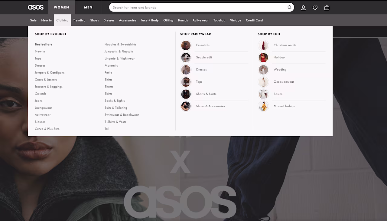 [Visual] Asos menu 