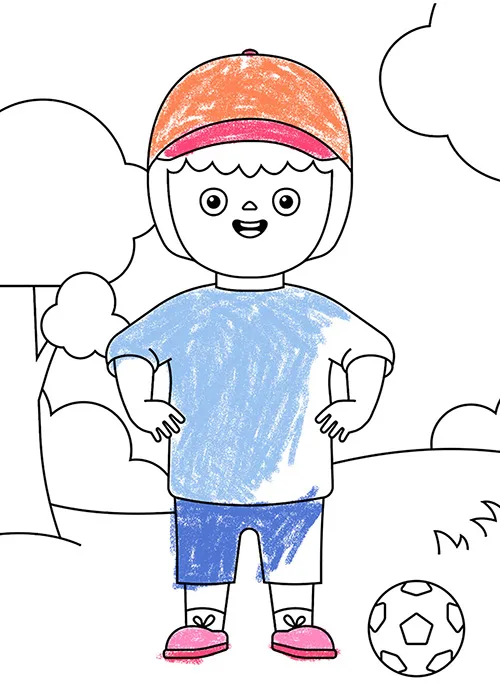 DACH colouring competition SS23 character coloured