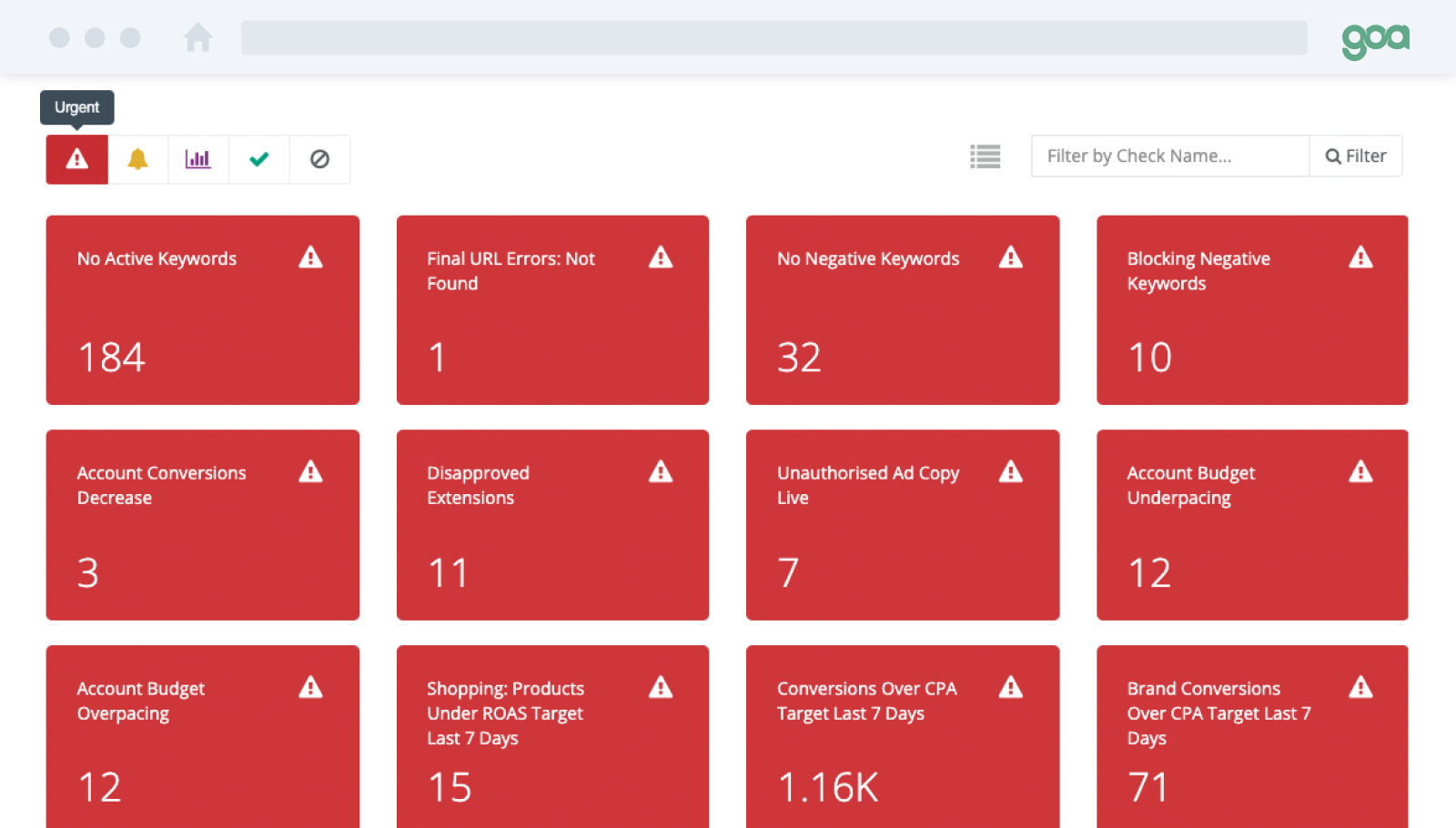 GOA Screenshot - Urgent - Landscape