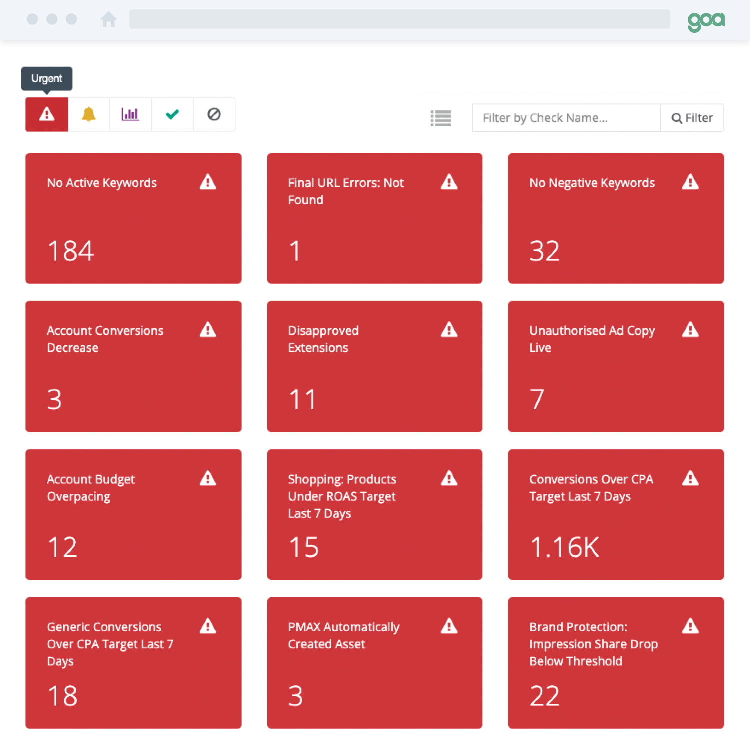GOA Screenshot - Urgent - Square