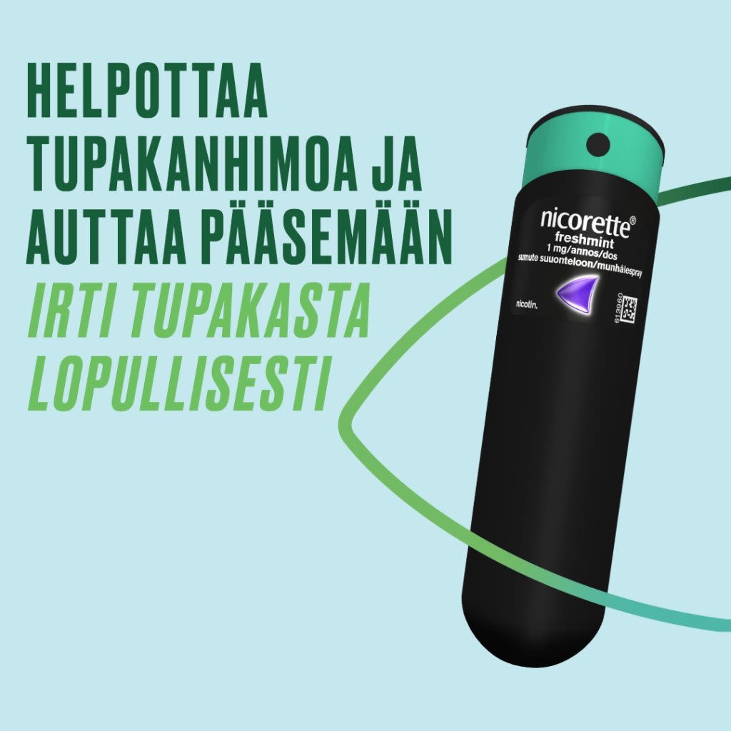 HELPOTTAA TUPAKANHIMOA JA AUTTAA PÄÄSEMÄÄN IRTI TUPAKASTA LOPULLISESTI