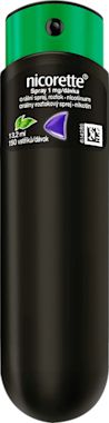 Nicorette® Spray s príchuťou lesného ovocia 1 mg/dávka, orálna aerodisperzia, roztok