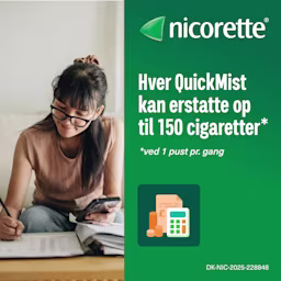 Nicorette QuickMist lindrer akut rygetrang