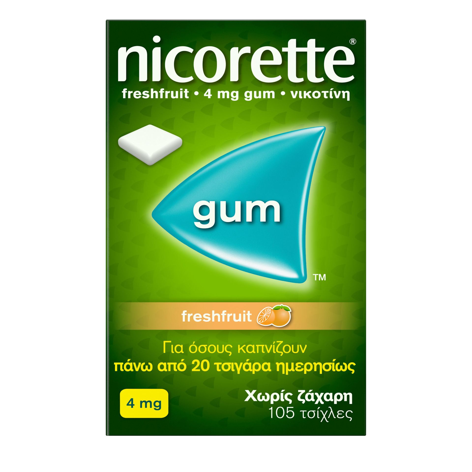 NIC EMEA GR 3574661053165 61387 624908 Gum Freshfruit 4MG 105ct 000 TIF