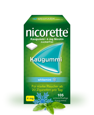 nicorette® Kaugummi whitemint 4mg