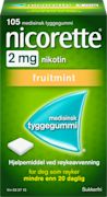 nicorette fruitmint tyggegummi 2 mg nikotin