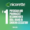 Nicorette is the #1 Brand Physicians and Pharmacists Recommend to Quit Smoking