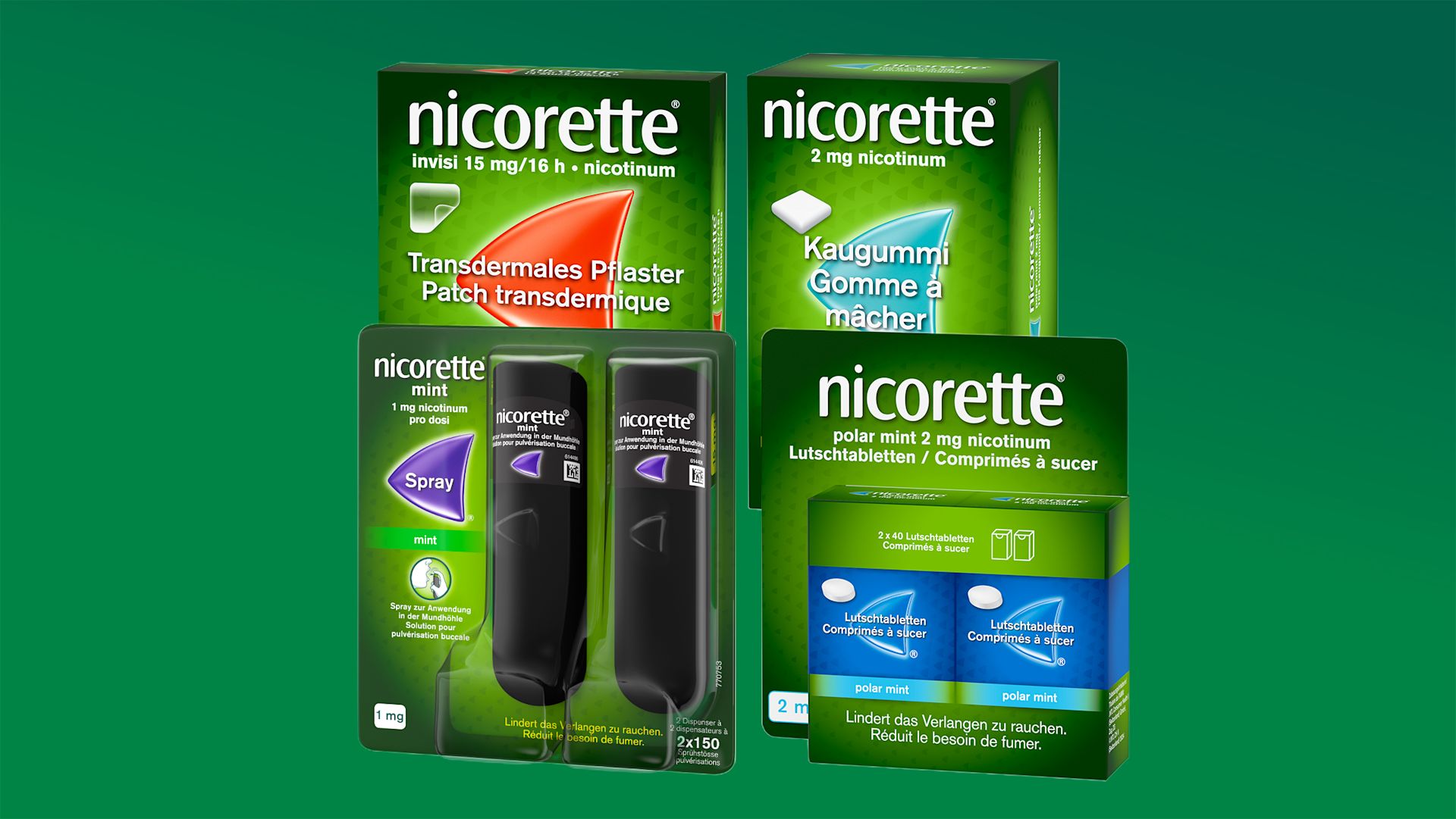Aperçu des produits Nicorette