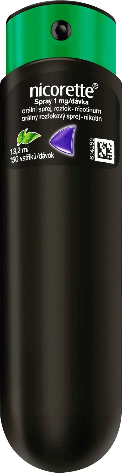 Nicorette® Spray 1 mg/dávka orálna aerodisperzia, roztok (13,2ml)