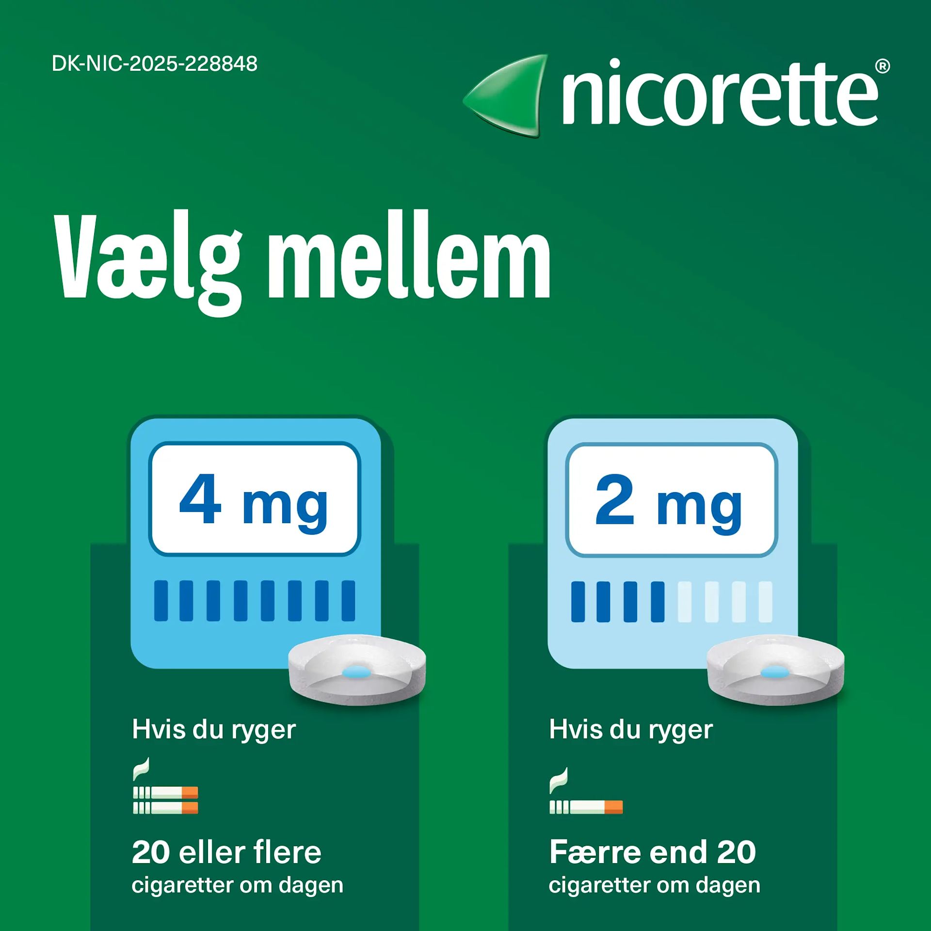 Nicorette sugetabletter giver langvarig intens smag