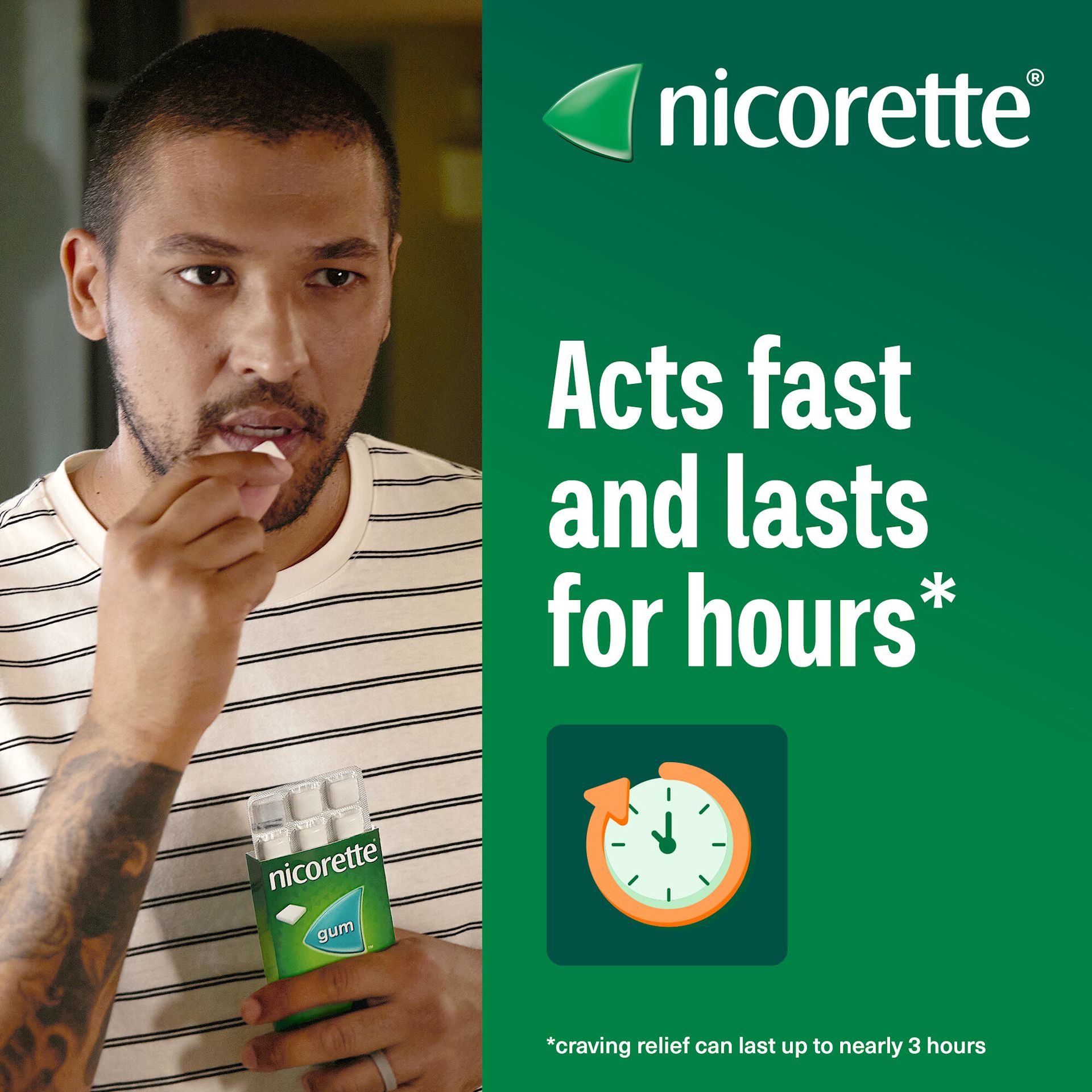Nicorette® Gum - Fruit 2mg, 105's