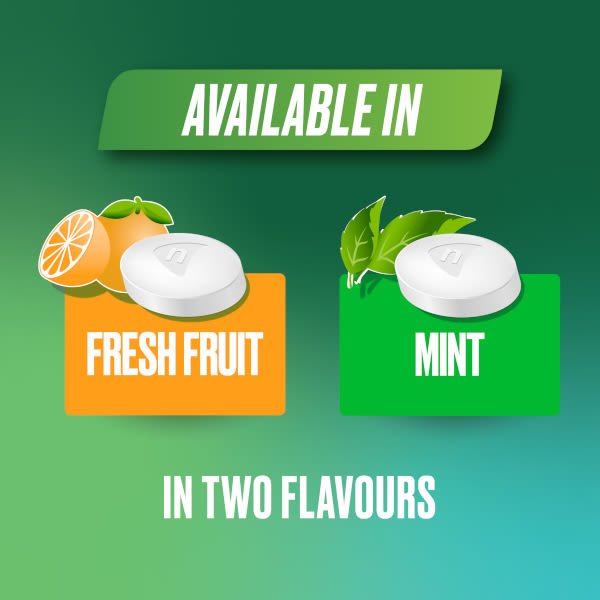 Pastille de nicotine NICORETTE®, maintenant offert en fruit frais et menthe