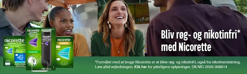 Bliv røg- og nikotinfri* med Nicorette