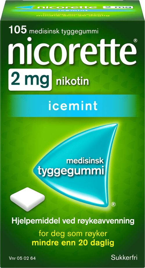 nicorette freshmint tyggegummi 2 mg nikotin