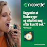 Pust under tungen eller på indersiden af kinden med QuickMist