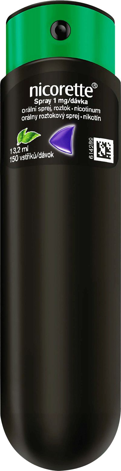 Nicorette® Spray 1 mg/dávka orální sprej, roztok (13,2ml)