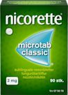 Nicorette microtab opløses under tungen 