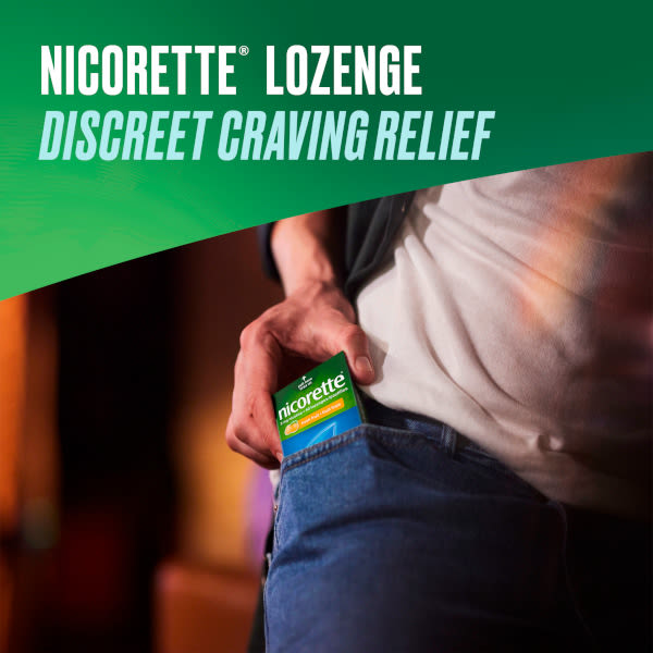 Pastille de Nicotine NICORETTE®, soulagement discret des envies de fumer