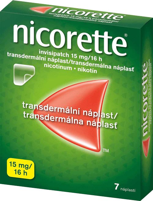 Nicorette® invisipatch 15 mg/16 h transdermálna náplasť