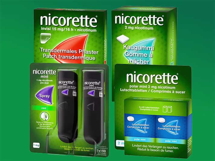 Nicorette Produktübersicht