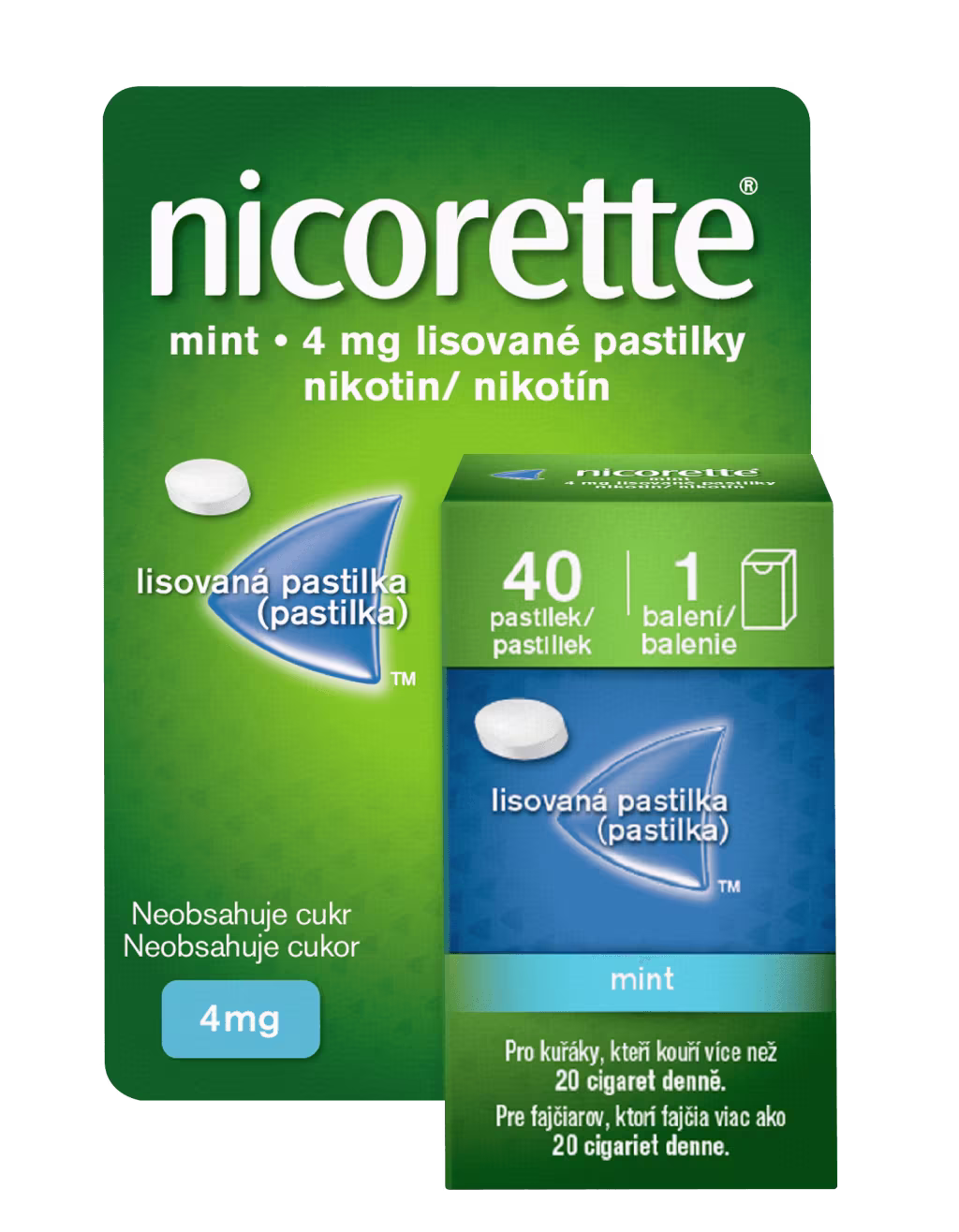 Lisované pastilky Nicorette® Mint 4 mg
